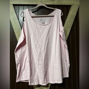 Just My Size Light Pink Long Sleeve Top